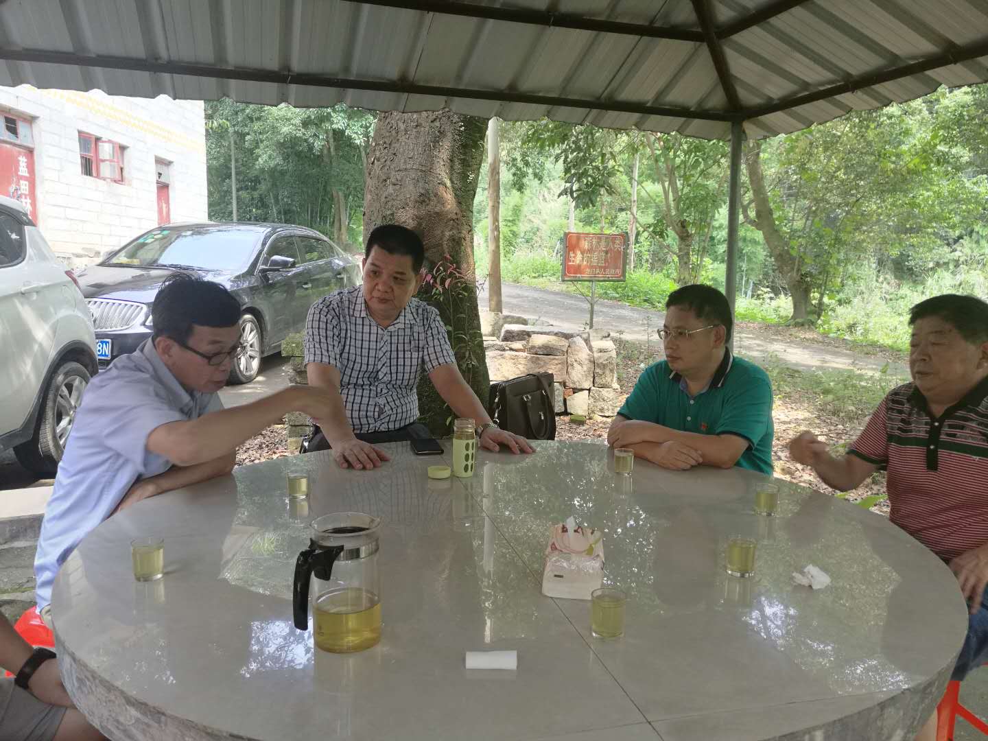 ​2018年6月28日考察龙门县蓝田林场文旅，养生项目地。